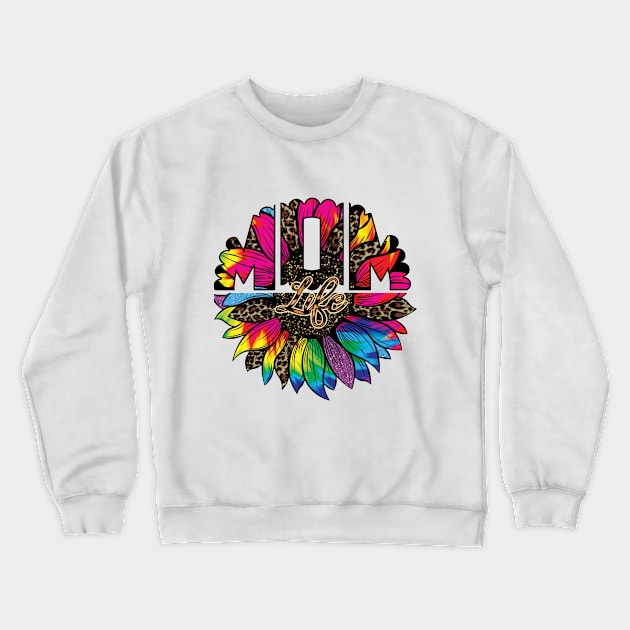 sunflower mom life Crewneck Sweatshirt by Samphelinshop